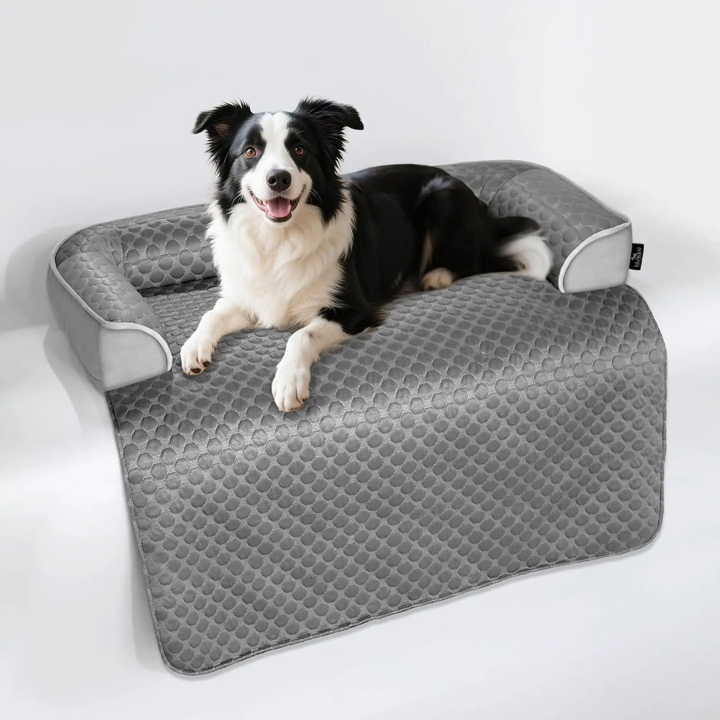 Cooling Mat for Dogs, Self Cooling Dog Bed for Couch, Orthopedic Pet Sofa Bed with Removable Washable Cover, for Crate F