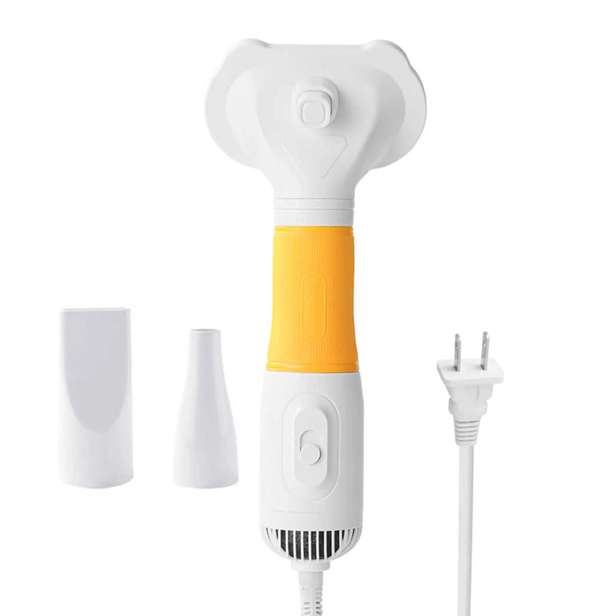 Cat Hair Dryer Pet Hair Dryer with Slicker Brush Low Noise 600W 3 Temperature Adjustable 3 in 1 Grooming Dog Blow Dryer for Cats