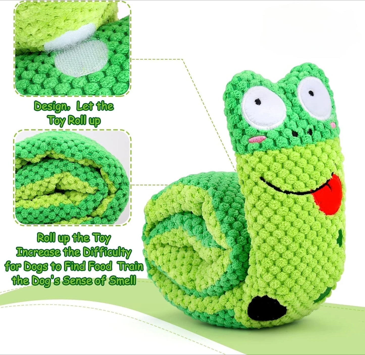 Squeaky Dog Toys for Stress Relief, Puzzle & Snuffle Foraging Training, IQ Stimulation for Small, Medium & Large Dogs
