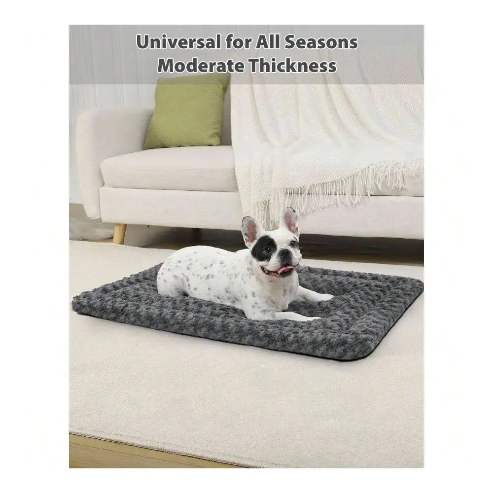 Dog Supplies Pet Furniture And Beds Dog Bed Dog Bed Reversible Dog Crate Pad Soft Fluffy Pet Kennel Beds Dog Sleeping Mattress L