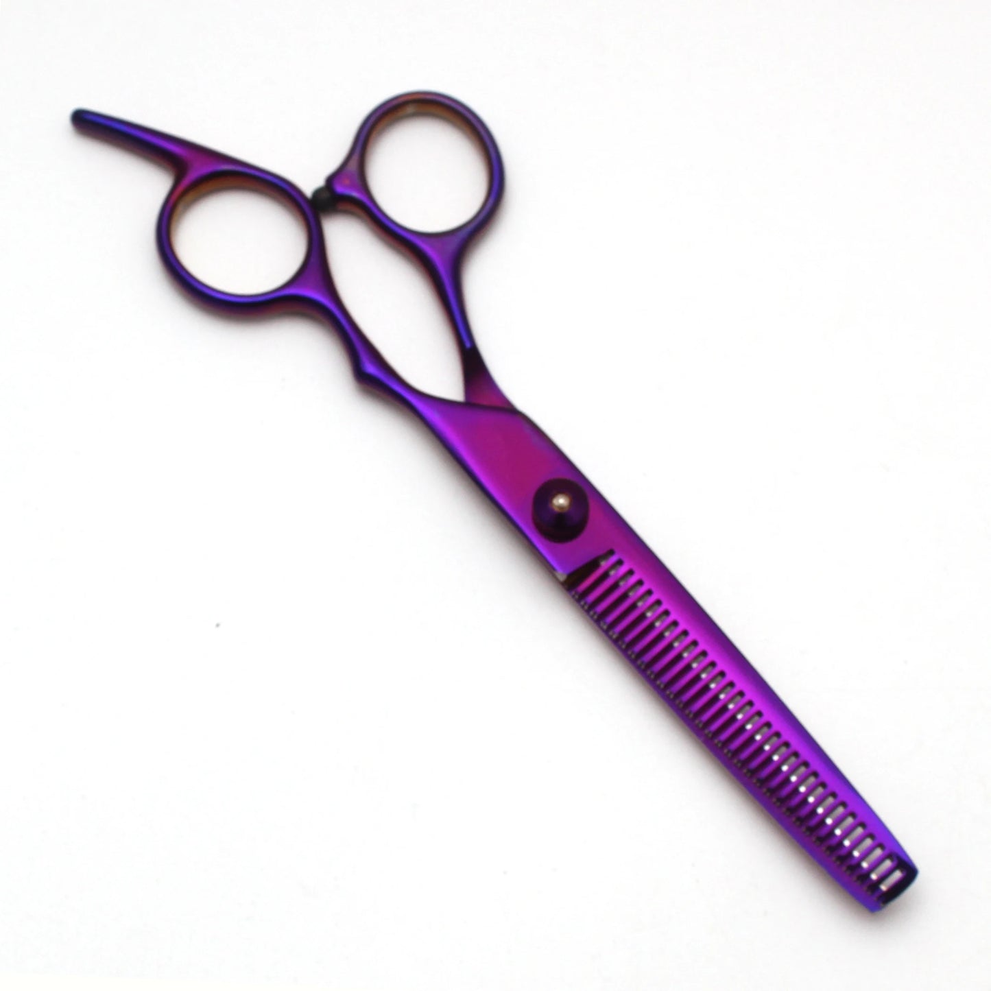 Dog Grooming Scissors 6.5" 7" Purple Stainless Thinning Shears Straight Scissors Pet Scissors Curved Shears Comb Dropshipping