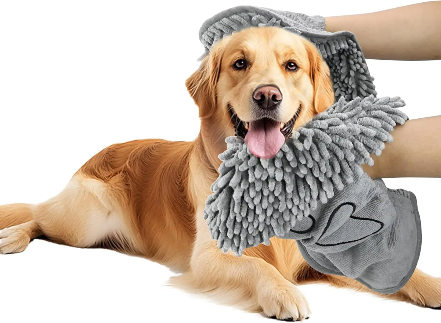 Super Absorbent Microfiber Dog Towel, Quick Drying, 31x13in, Soft & Machine Washable, Grey