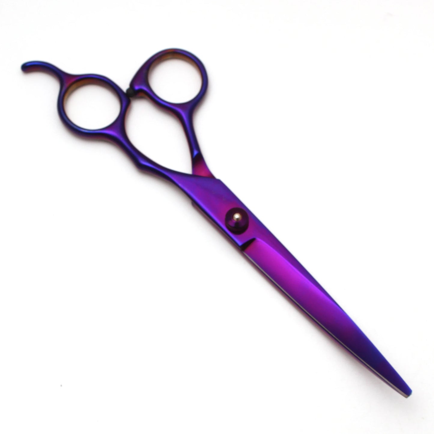 Dog Grooming Scissors 6.5" 7" Purple Stainless Thinning Shears Straight Scissors Pet Scissors Curved Shears Comb Dropshipping