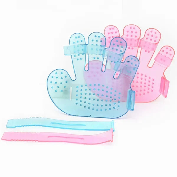 Pet Palm Brush, Hand Shampoo Grooming Bath Massage Glove, Brush Comb Five Finger for Comand RubPalm Brushed