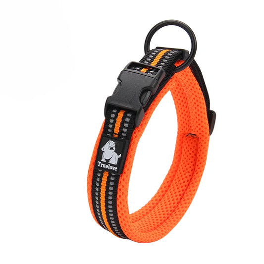 Winhyepet Dog Walking Collar Comfort Padded with Buckle Nylon Traveling Collar Tactical Dog Suplies 11 Colors Size XXS-XXXL