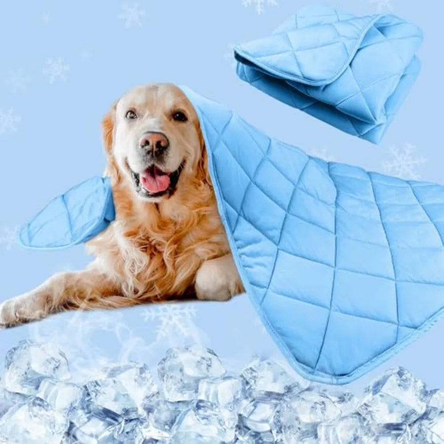 Dog Cooling Mat, Premium Lightweight Pet Cooling Blanket Bed Cover for Dogs, Cat, Puppies Ice Silk Cool Pad for Dogs Furniture