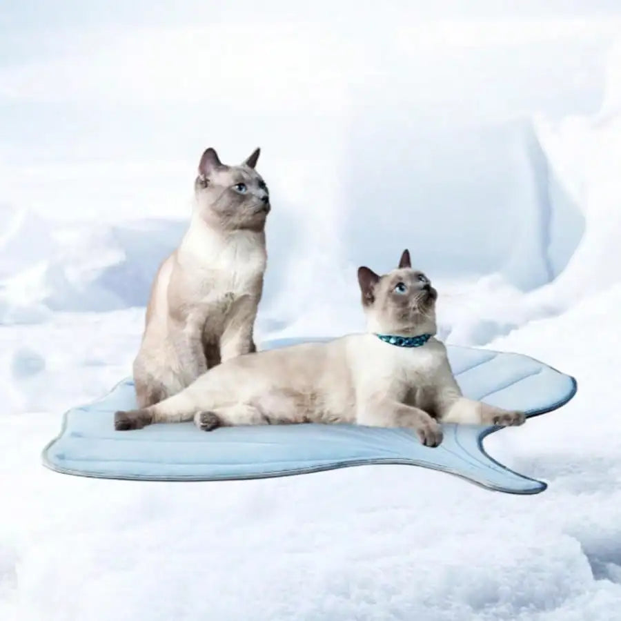 Leaf Shape Pet Ice Cooling Pad, Comfort Universal Summer Floor Mat for Cats & Dogs