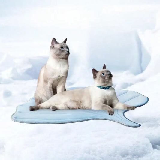 Leaf Shape Pet Ice Cooling Pad, Comfort Universal Summer Floor Mat for Cats & Dogs