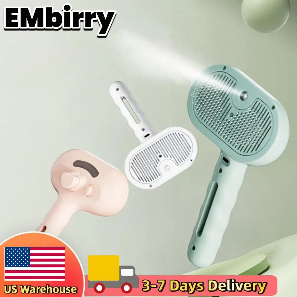 3 in 1 Cat Steam Brush Cat Hair Brush Dog Brush Pet Hair Cleaning Brush Comb for Shedding & Grooming for Cats Dogs Small Animals