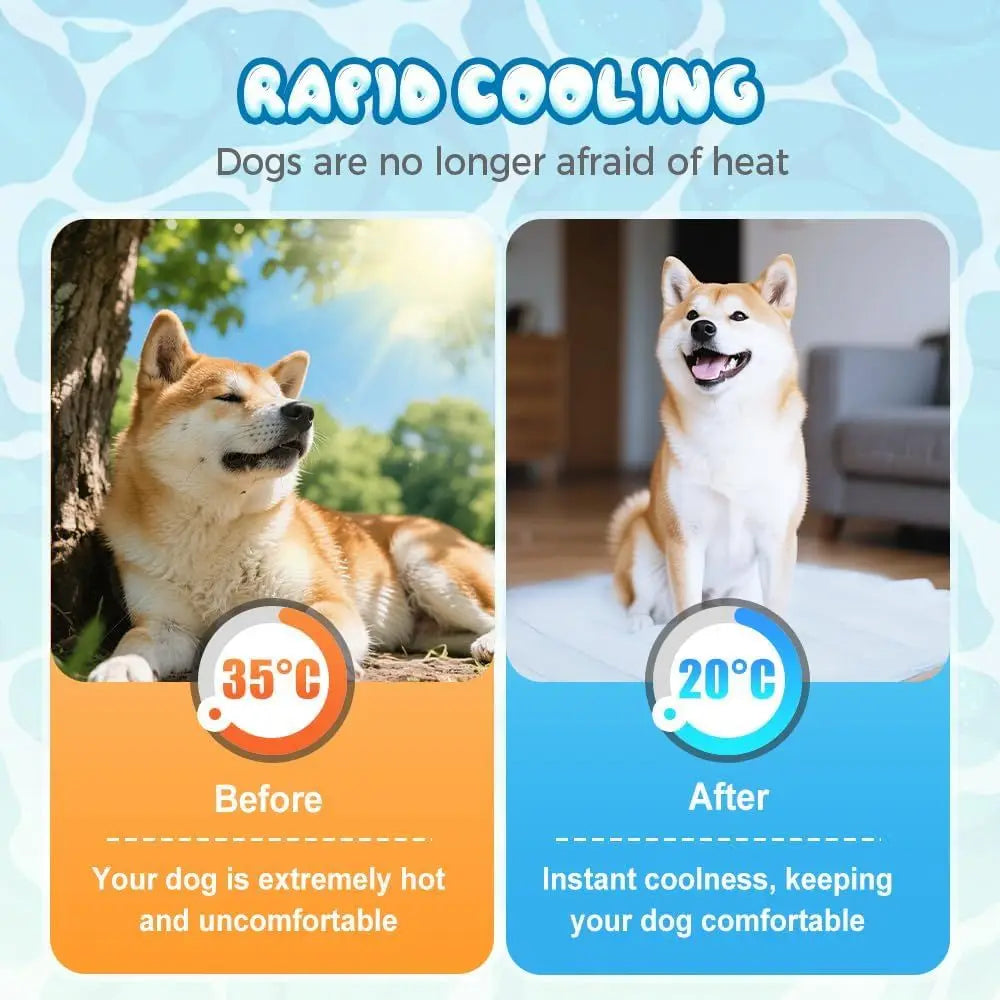 Dog Cooling Mat, 2025 New Washable Portable Pet Cooling Mat Summer Sleng Pad or Dogs Cats, Premium Breathable Coolings Blanket C