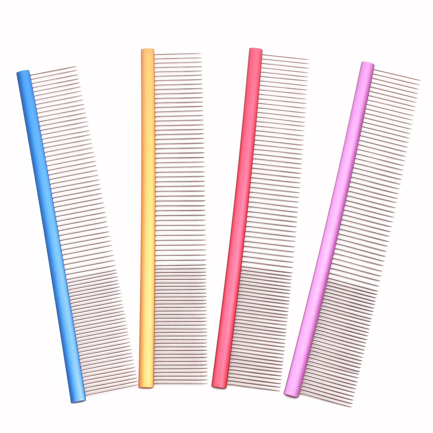 Pet Grooming Combs Aluminum Alloy Brush for Dogs Boundary Knot Massage Tools Professional Salon Cat Hair Cleaning Crescent Combs