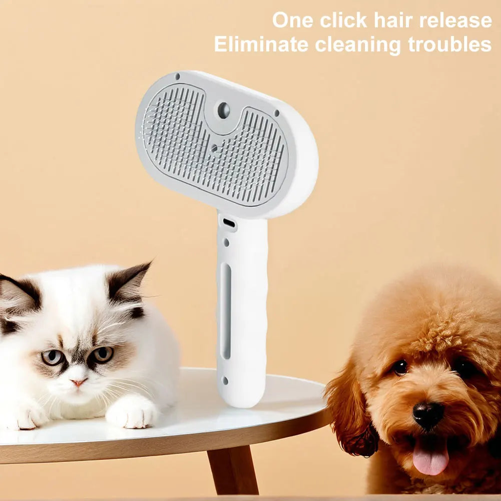 3 in 1 Cat Steam Brush Cat Hair Brush Dog Brush Pet Hair Cleaning Brush Comb for Shedding & Grooming for Cats Dogs Small Animals