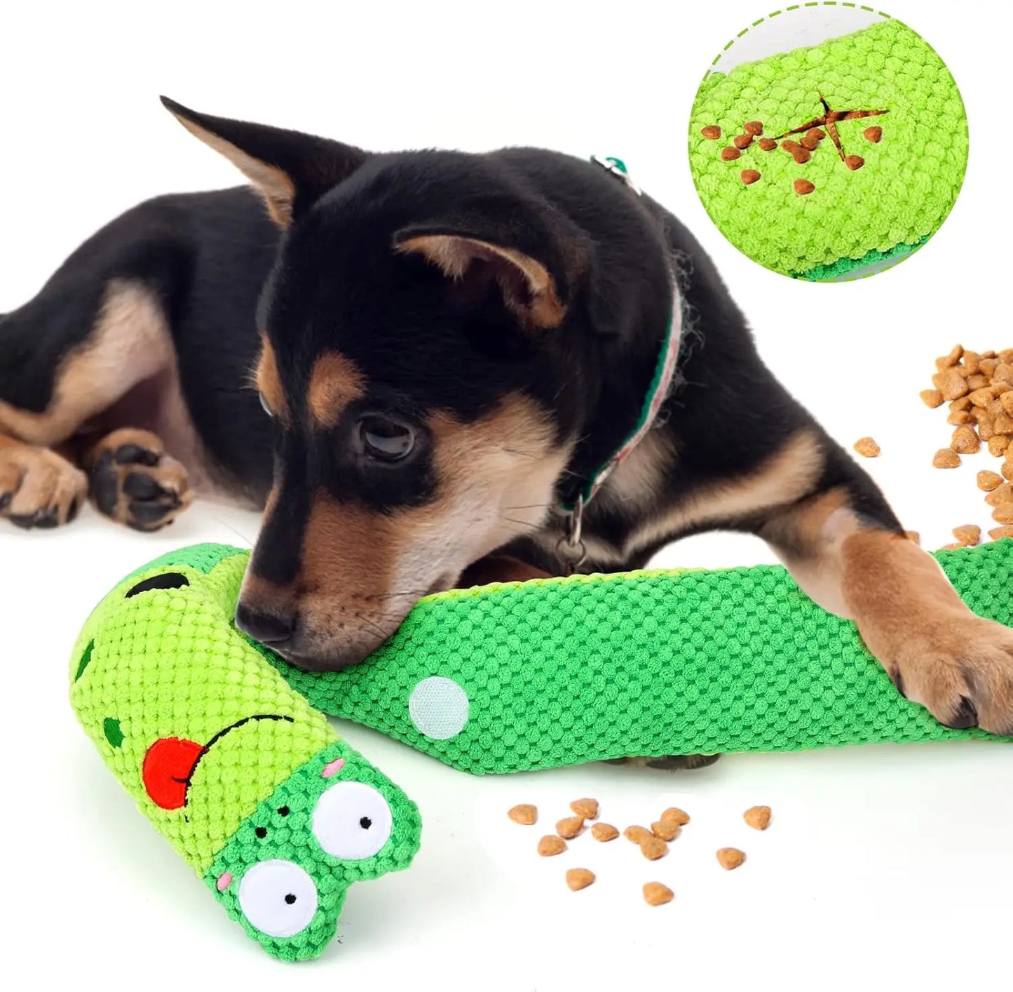 Squeaky Dog Toys for Stress Relief, Puzzle & Snuffle Foraging Training, IQ Stimulation for Small, Medium & Large Dogs