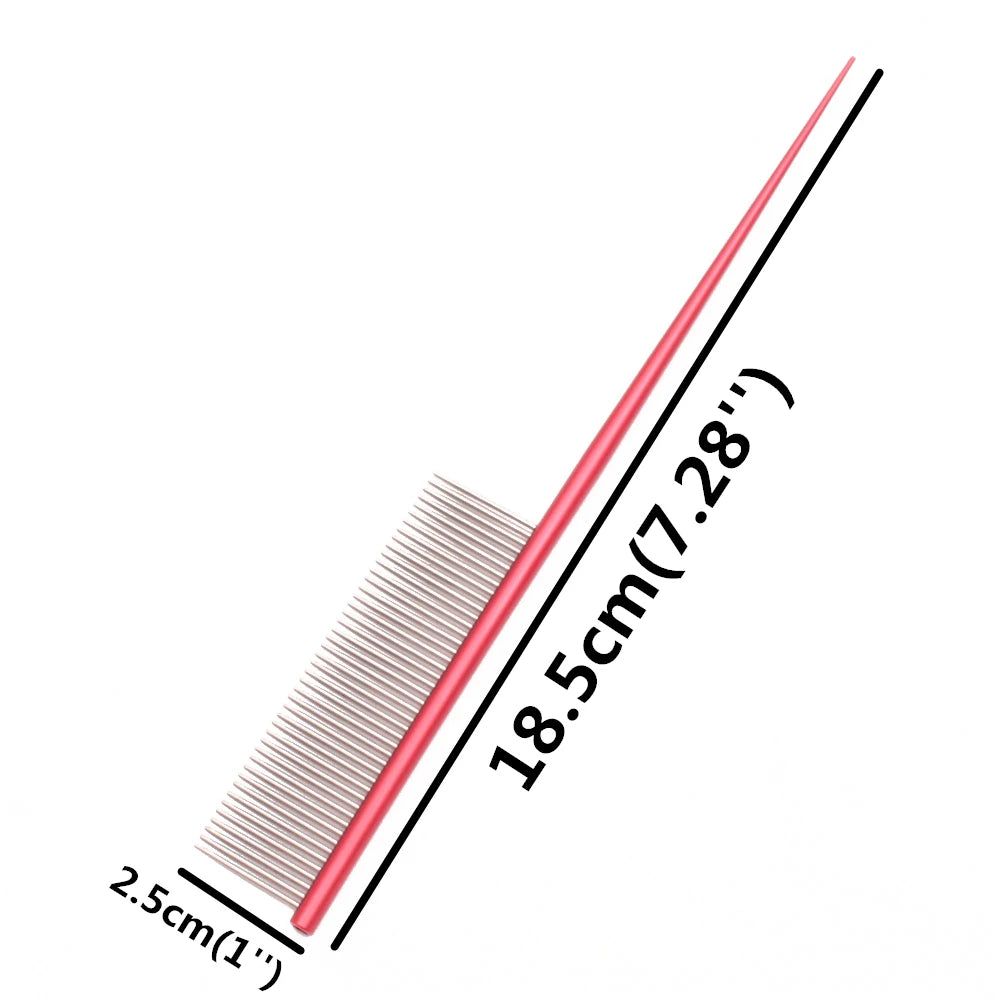 Pet Grooming Combs Aluminum Alloy Brush for Dogs Boundary Knot Massage Tools Professional Salon Cat Hair Cleaning Crescent Combs