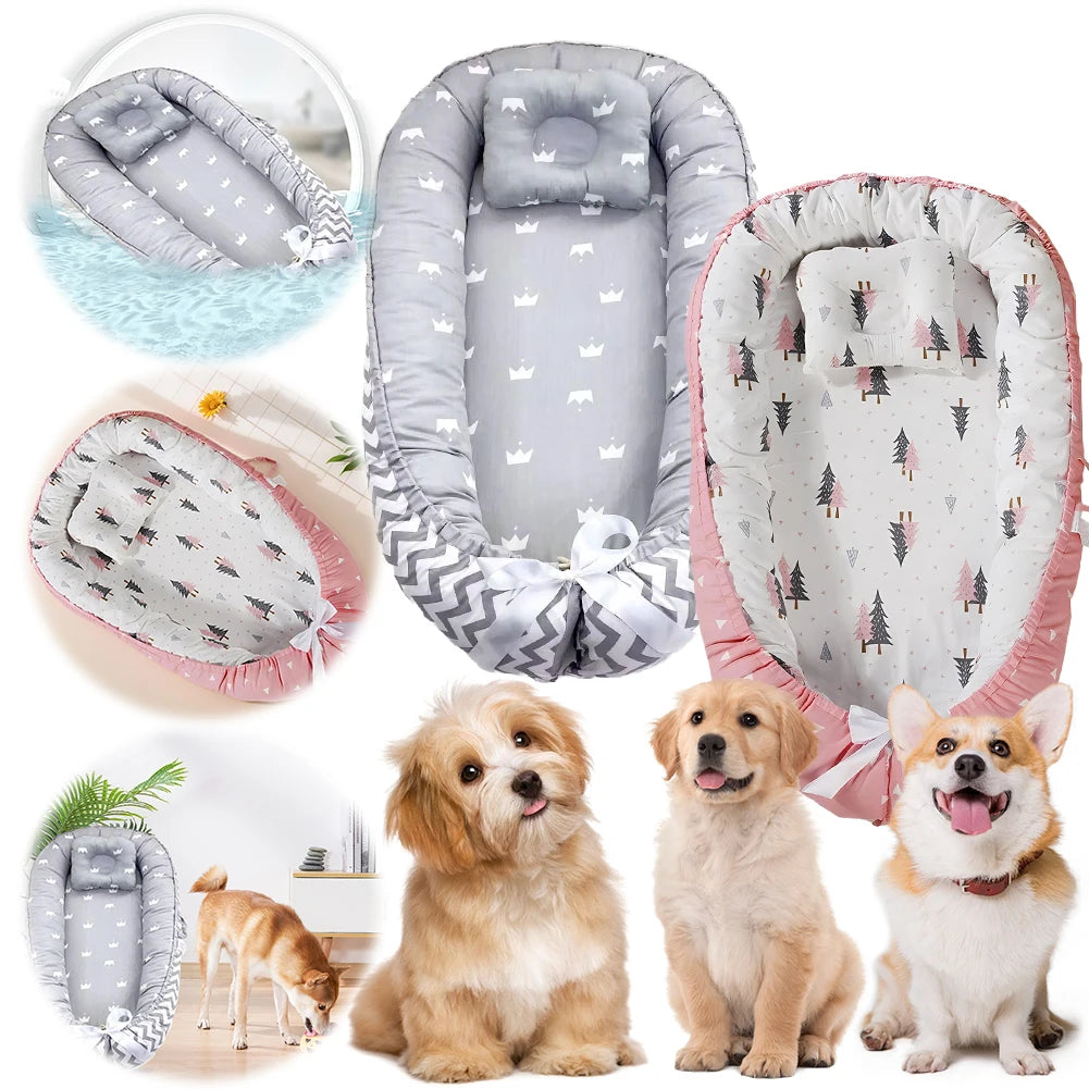 Thickening Dog Sofa Bed Removable Cat Dog Mat with Pillow Washable Dog Sofa Bed Comfortable Pet Cushion Mat Bed